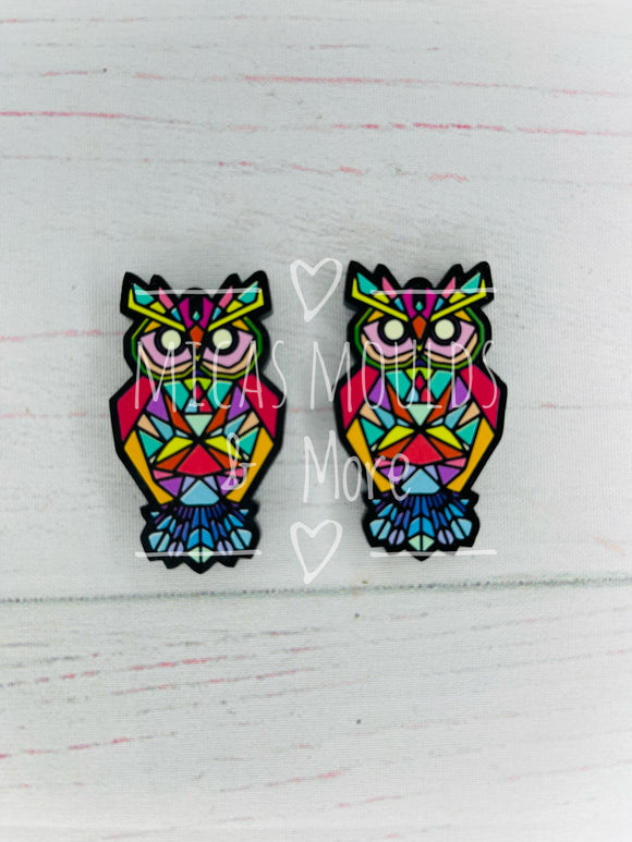 Acrylic Earring Components - Owl