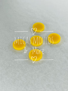 12mm Acrylic Earring Topper - Circle Yellow