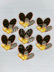 Love Hearts Patterned Resin