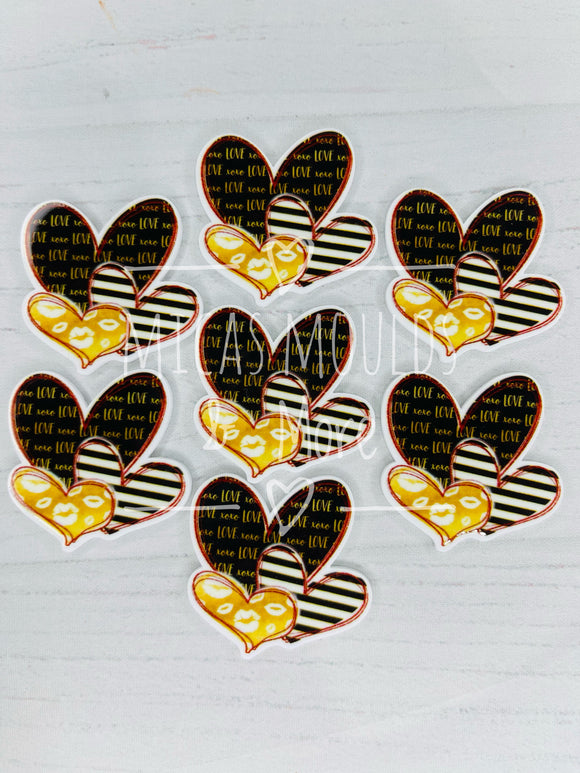 Love Hearts Patterned Resin