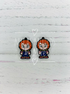 Acrylic Earring Components - Chucky