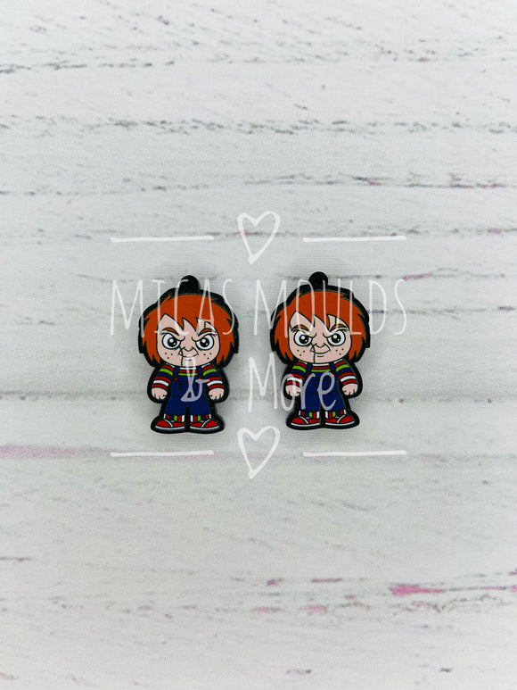 Acrylic Earring Components - Chucky