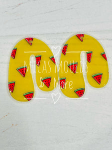 Acrylic Earring Component - Watermelon