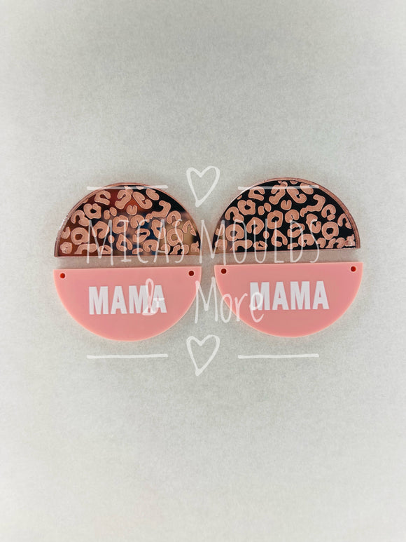 Acrylic Earring Components - Rose Gold/Pink Mama