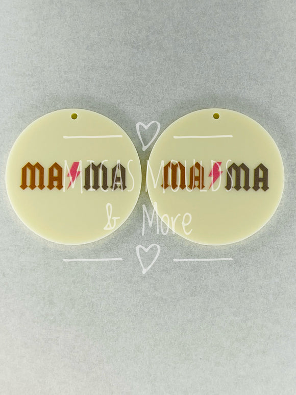 Acrylic Earring Components - Mama Ivory