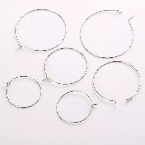 Stainless Steel Hoops (50 pack)