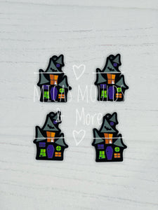 Acrylic Earring Components - Haunted House