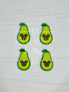 Acrylic Earring Components - Avocado