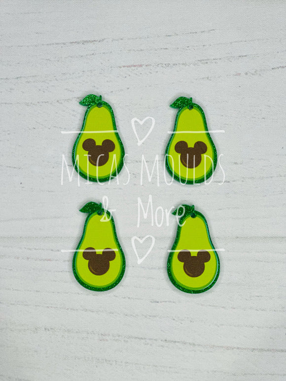 Acrylic Earring Components - Avocado